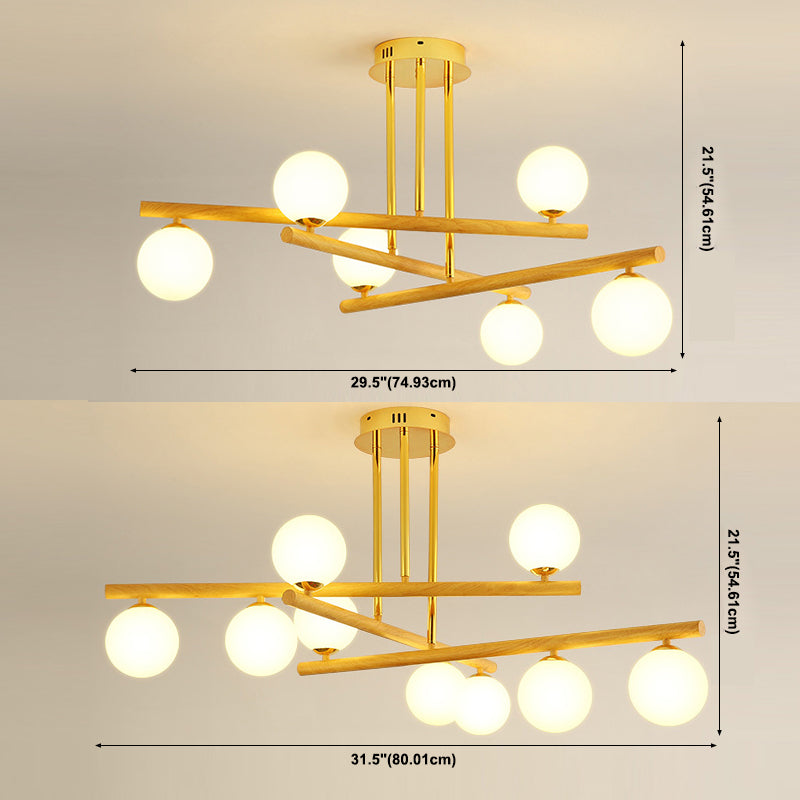 Lampada lampadina a globo Illuminazione a sospensione moderna in vetro bianco per il ristorante