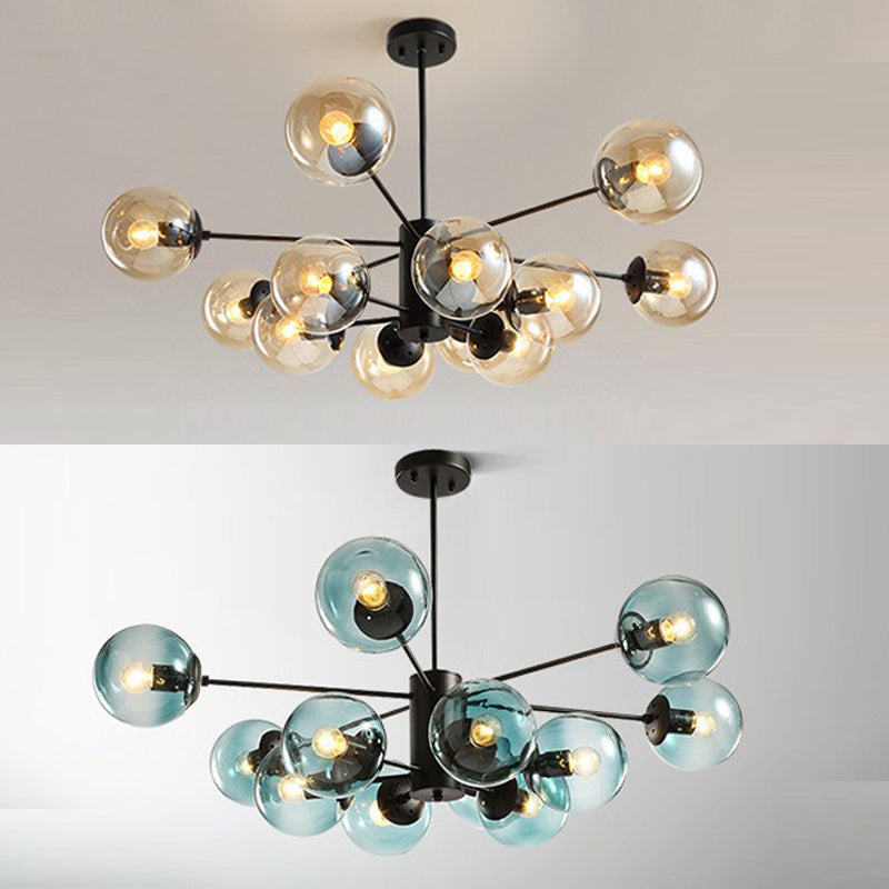 Lustre de lustre en verre luminaire de lustre moderne Light pour le salon