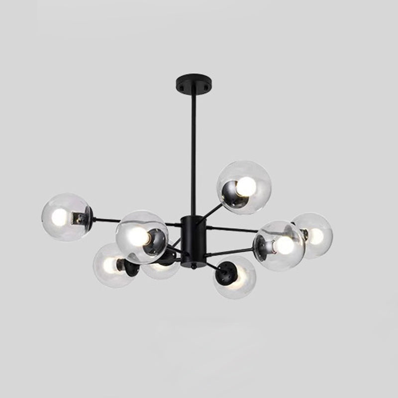 Luz de lámpara de lámpara de vidrio contemporánea Restaurante Hanging Chandelier