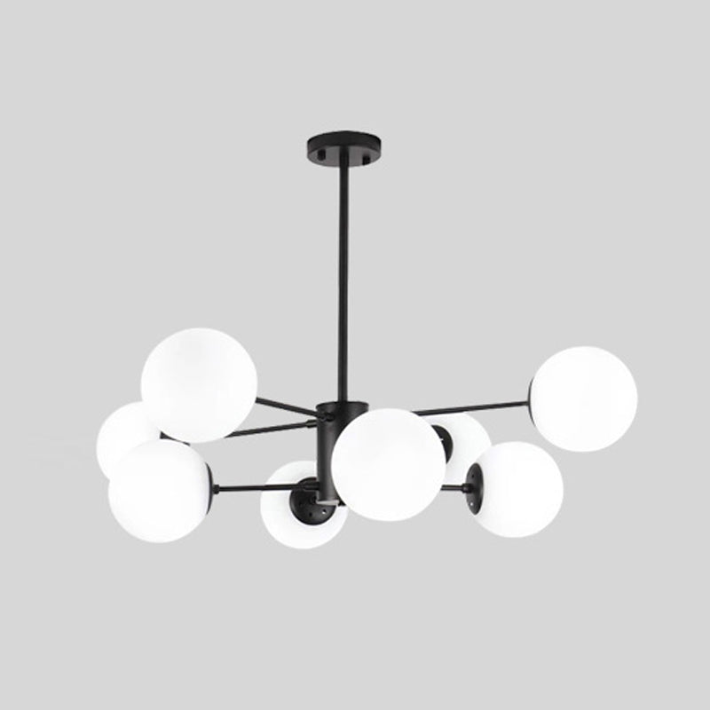 Luz de lámpara de lámpara de vidrio contemporánea Restaurante Hanging Chandelier