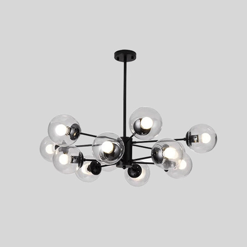 Luz de lámpara de lámpara de vidrio contemporánea Restaurante Hanging Chandelier