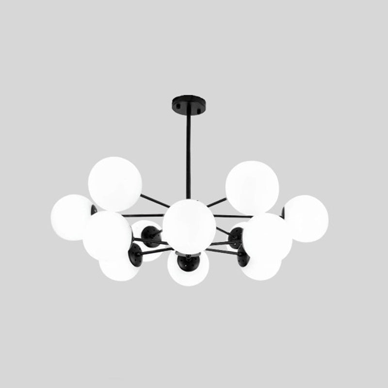 Luz de lámpara de lámpara de vidrio contemporánea Restaurante Hanging Chandelier