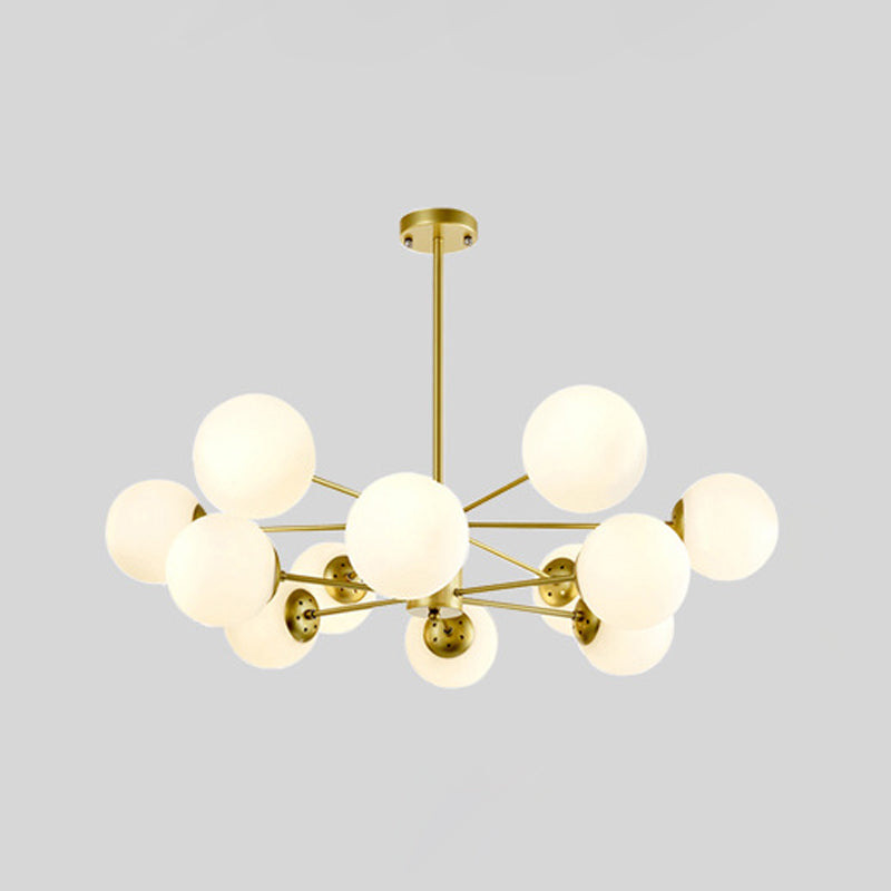 Luz de lámpara de lámpara de vidrio contemporánea Restaurante Hanging Chandelier