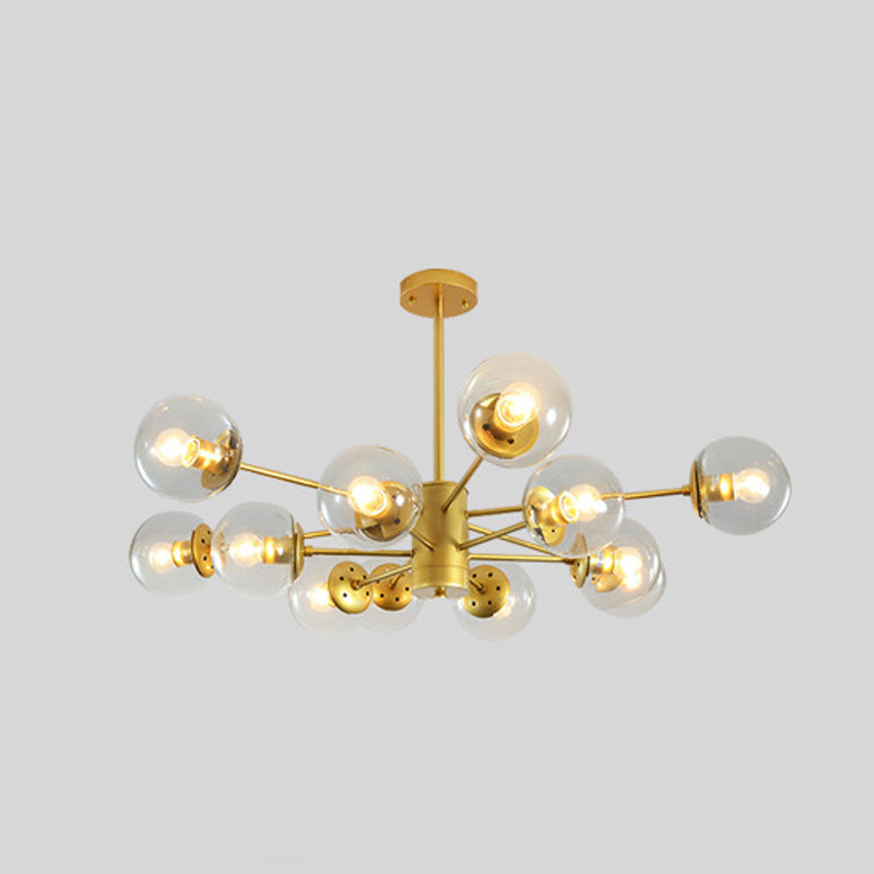 Luz de lámpara de lámpara de vidrio contemporánea Restaurante Hanging Chandelier