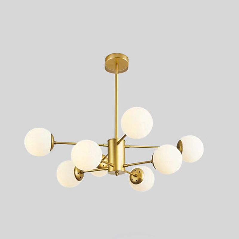 Luz de lámpara de lámpara de vidrio contemporánea Restaurante Hanging Chandelier