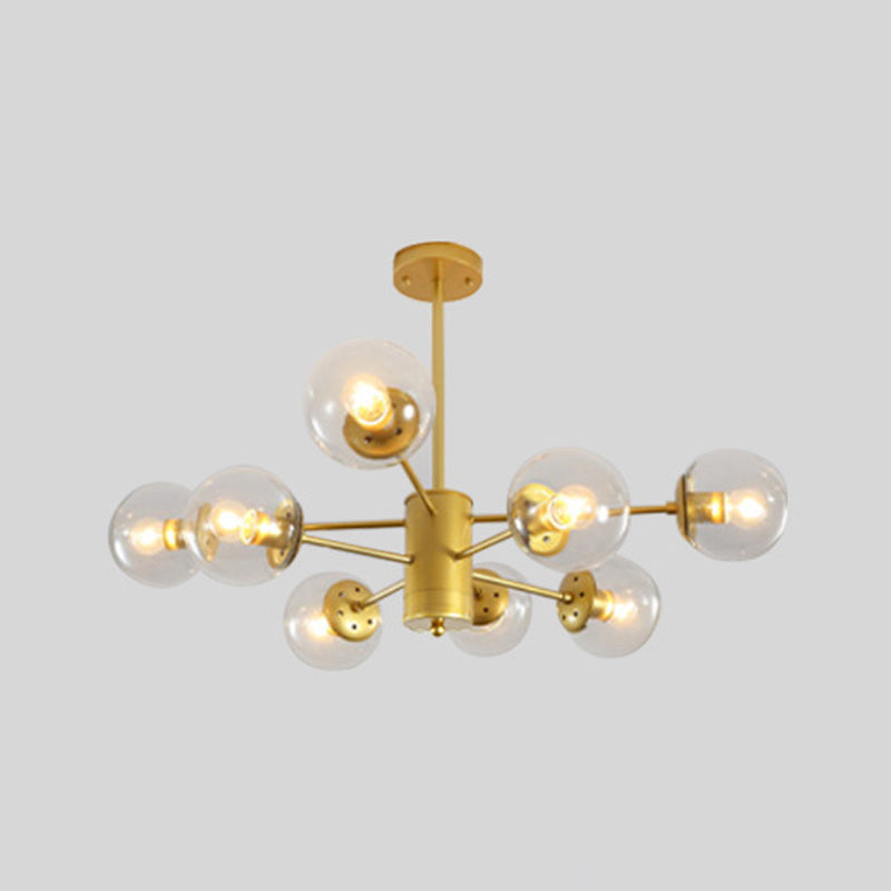 Luz de lámpara de lámpara de vidrio contemporánea Restaurante Hanging Chandelier