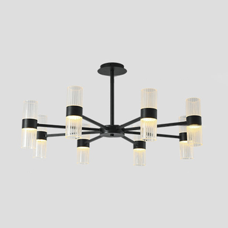 Starburst Chandelier Lighting Fixture Simple LED Metal Ceiling Chandelier for Living Room