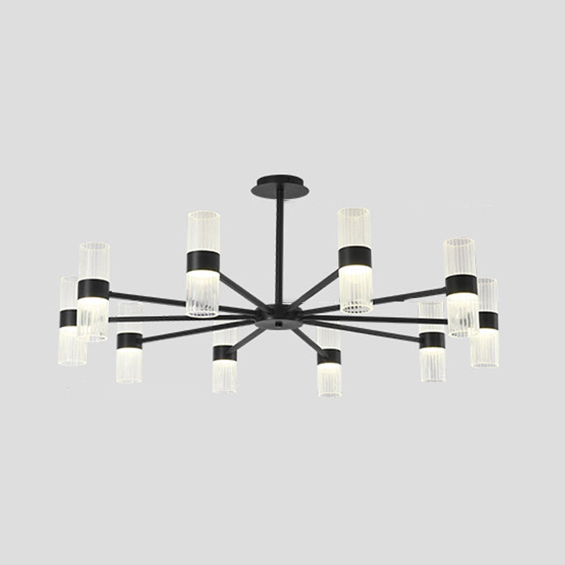 Starburst Chandelier Lighting Fixture Simple LED Metal Ceiling Chandelier for Living Room