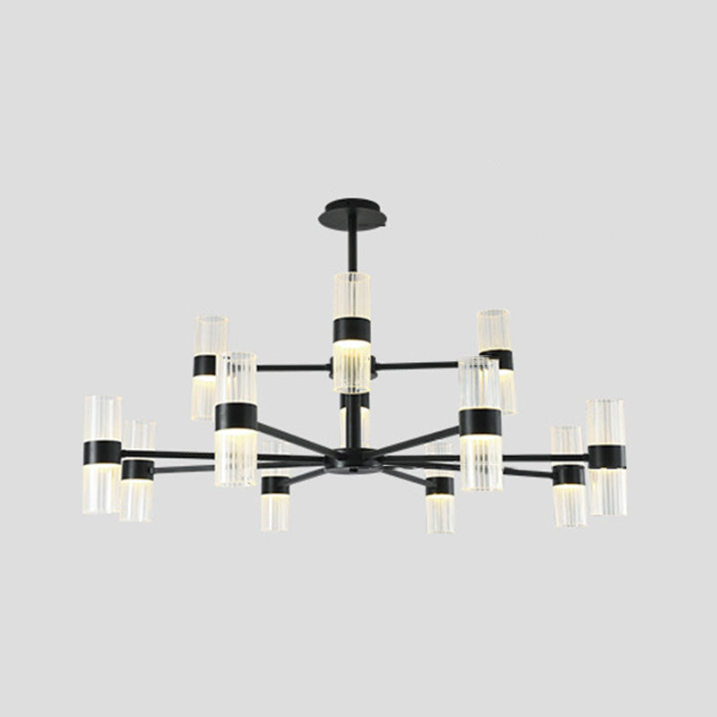 Starburst Chandelier Lighting Fixture Simple LED Metal Ceiling Chandelier for Living Room