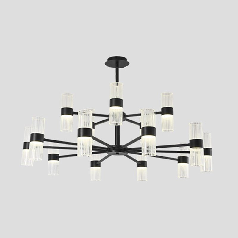 Starburst Chandelier Lighting Fixture Simple LED Metal Ceiling Chandelier for Living Room