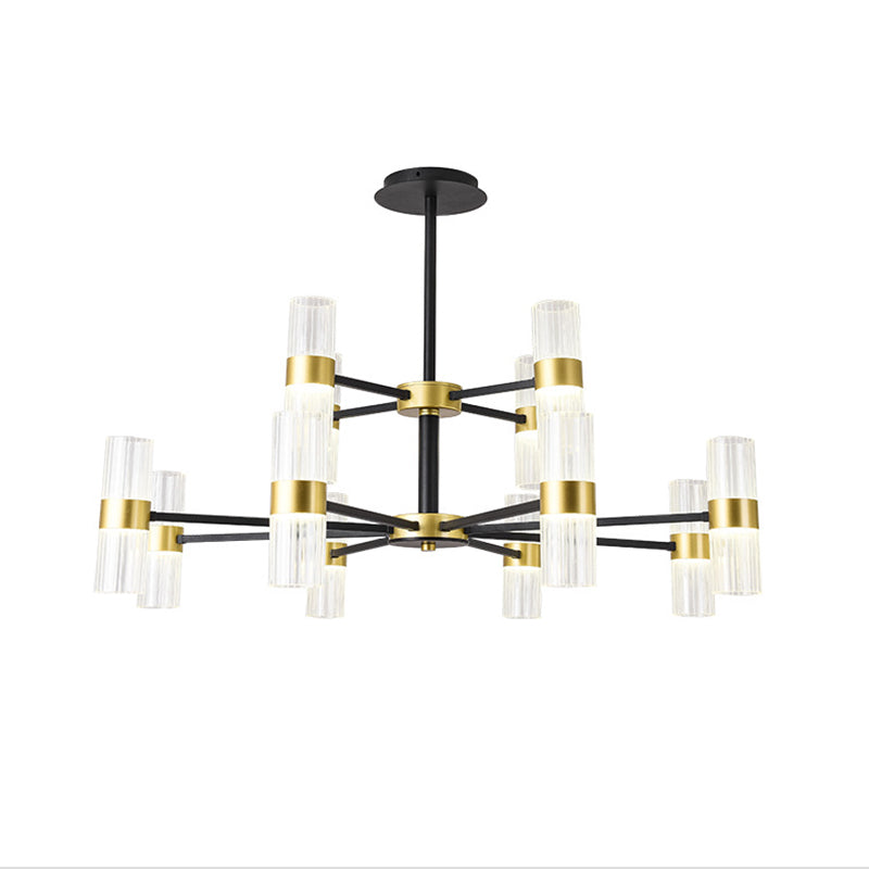 Starburst Chandelier Lighting Fixture Simple LED Metal Ceiling Chandelier for Living Room