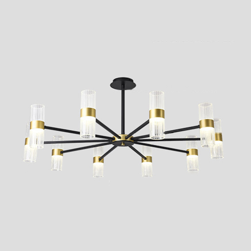 Starburst Chandelier Lighting Fixture Simple LED Metal Ceiling Chandelier for Living Room