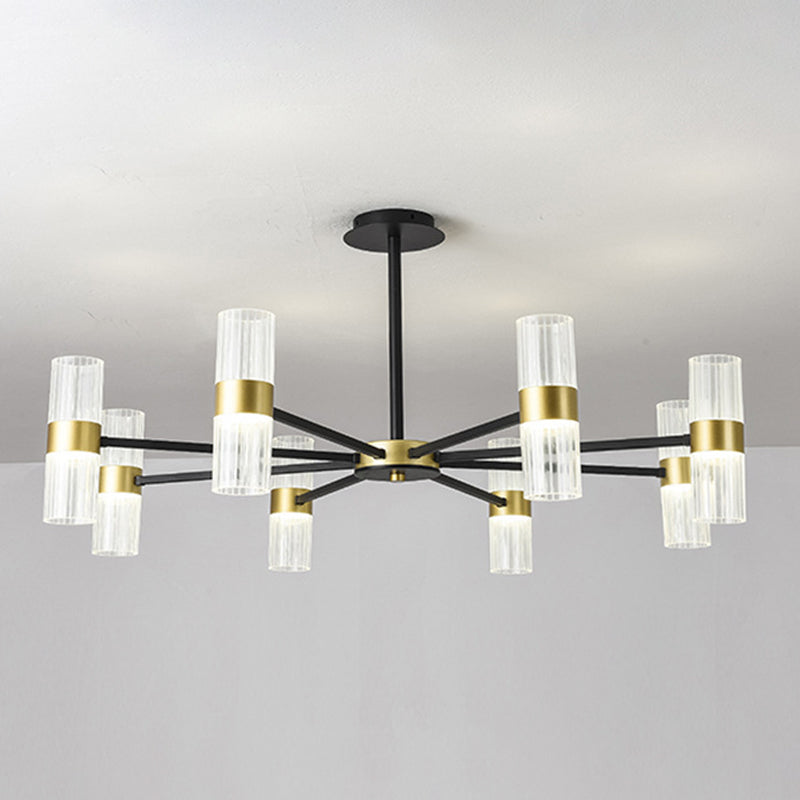 Starburst Chandelier Lighting Fixture Simple LED Metal Ceiling Chandelier for Living Room