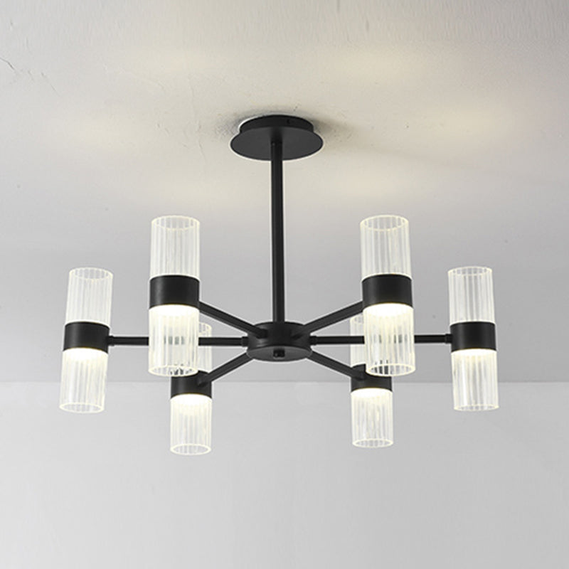 Starburst Chandelier Lighting Fixture Simple LED Metal Ceiling Chandelier for Living Room