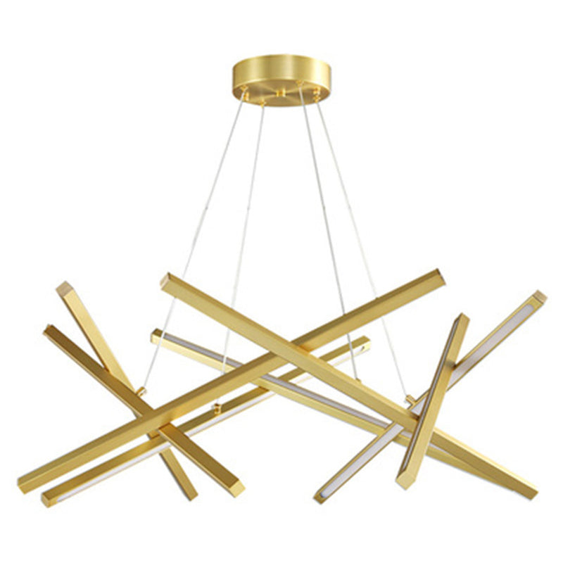 Lampada in metallo in metallo impilato Fun a sospensione a LED in stile moderno