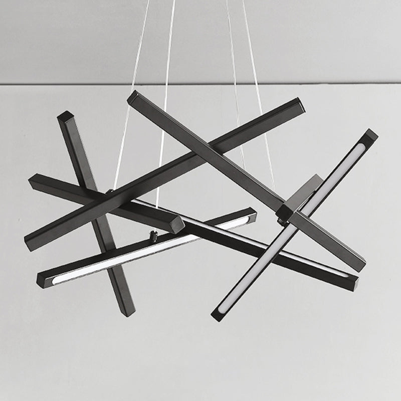 Lampada in metallo in metallo impilato Fun a sospensione a LED in stile moderno