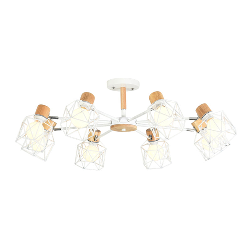 Käfigleuchter hungern hell einfacher Stil Holzdecke Anhänger Licht für Wohnzimmer