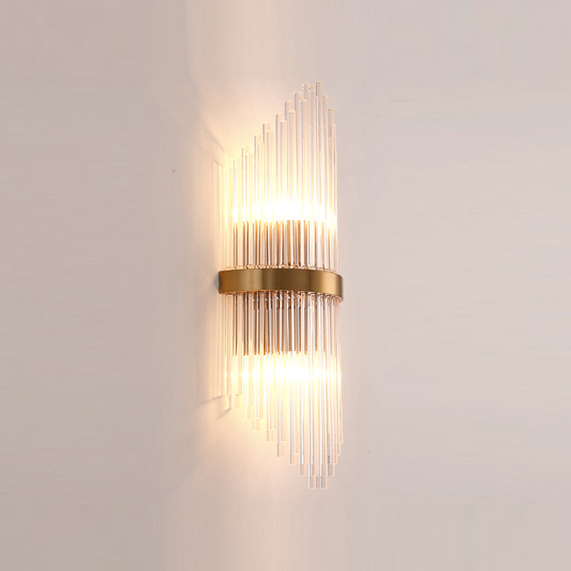 1/2 Heads Postmodern Wall Sconce Crystal Sconce Light Fixture for Living Room Bedroom