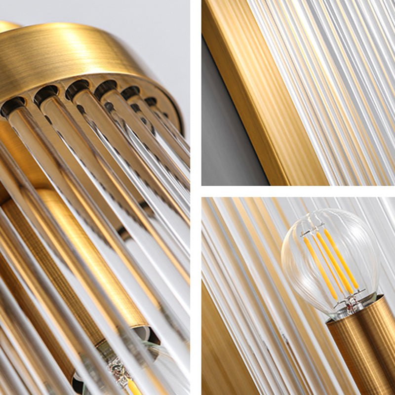 1/2 Heads Postmodern Wall Sconce Crystal Sconce Light Fixture for Living Room Bedroom