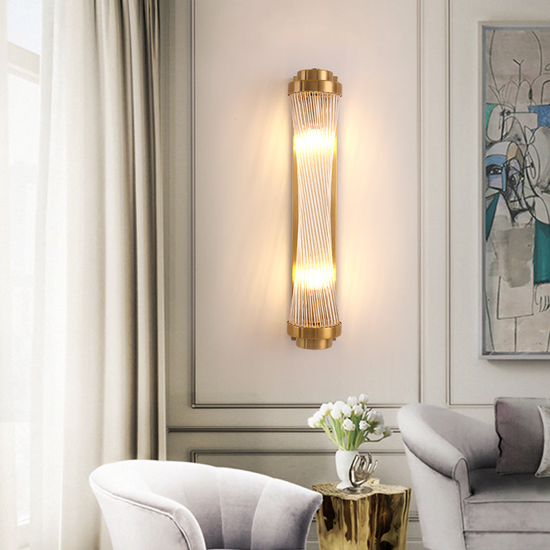 1/2 Heads Postmodern Wall Sconce Crystal Sconce Light Fixture for Living Room Bedroom