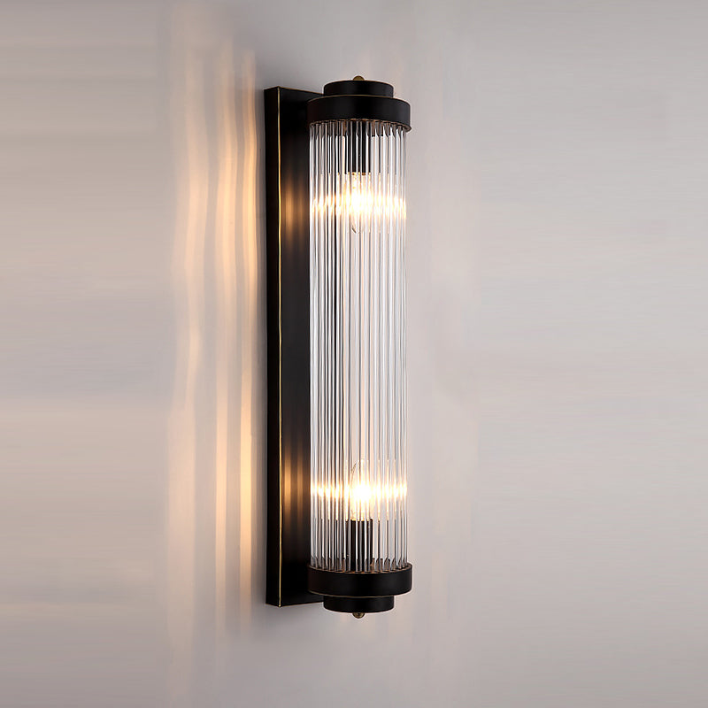 2 Lichter Wandleuchten mit klarem Kristallschatten postmoderner Stillicht für Schlafzimmer