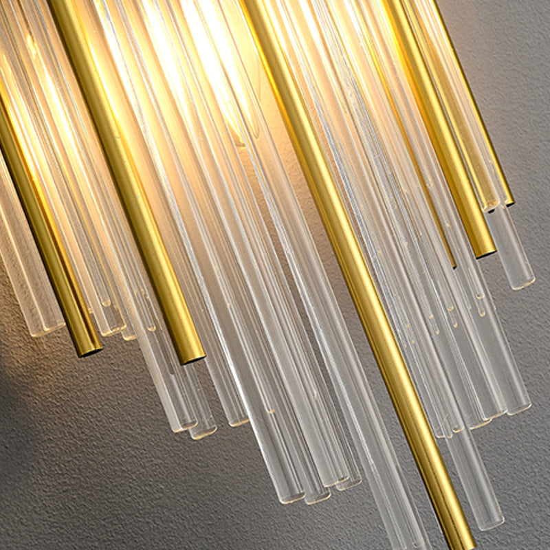 5 Styles for Optional Crystal Wall Sconce in Gold Postmodern Indoor Sconce Light