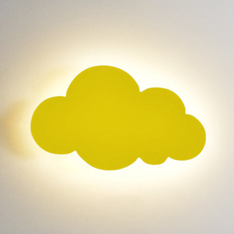 Cartoon semplicità nuvola a parete leggera Montaggio a parete metallico Lampada per camera da letto