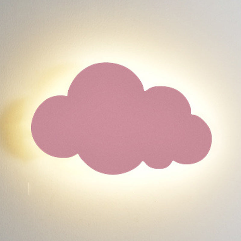 Cartoon semplicità nuvola a parete leggera Montaggio a parete metallico Lampada per camera da letto