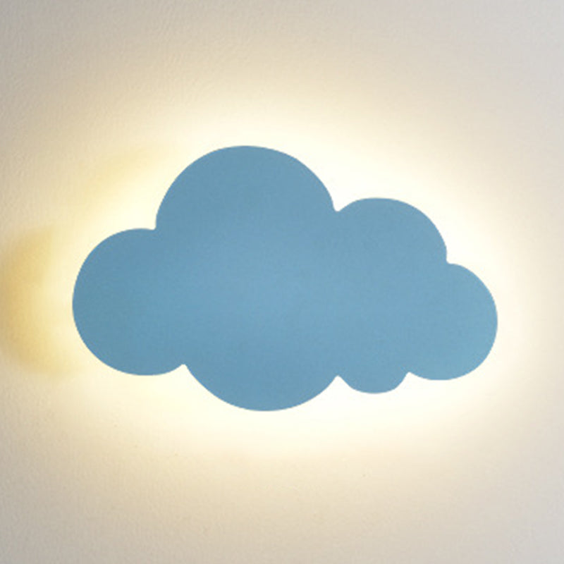 Cartoon semplicità nuvola a parete leggera Montaggio a parete metallico Lampada per camera da letto