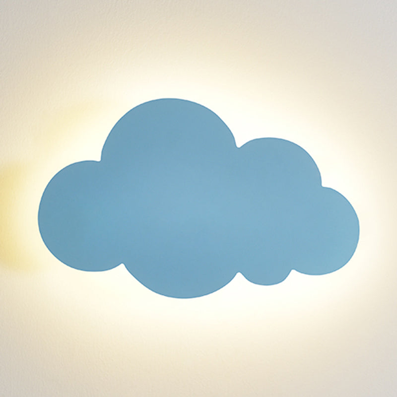 Cartoon semplicità nuvola a parete leggera Montaggio a parete metallico Lampada per camera da letto