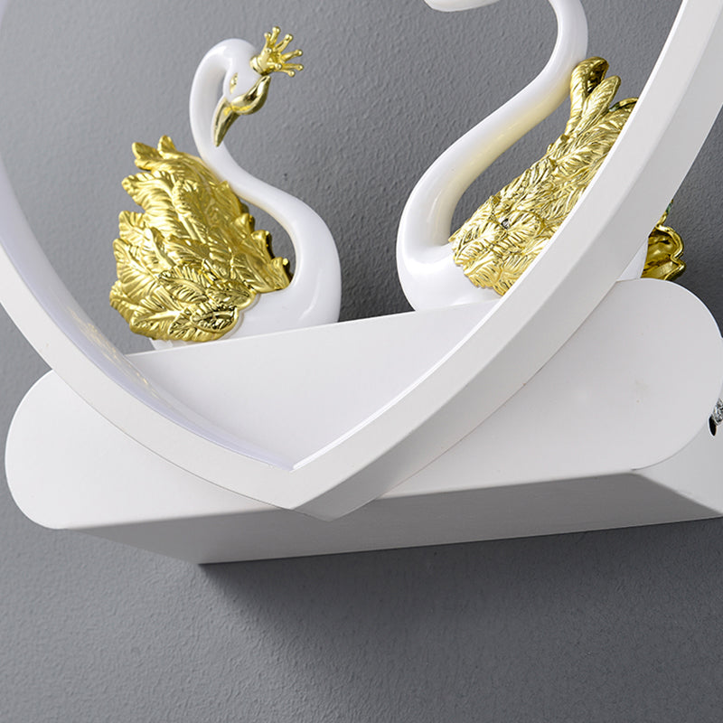 Nordic Style Heart Wall Mount Lighting Acrylic Wall Mounted Light Fixture for Bedroom