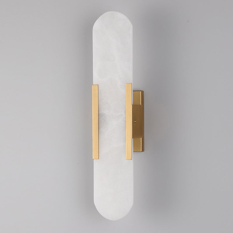 Illuminazione a parete oblunga di pietra illuminazione a parete in stile minimalista per camera da letto