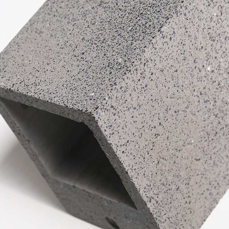 Lampada a monte a parete quadrata in pietra Lampada di applique in stile nordico per camera da letto