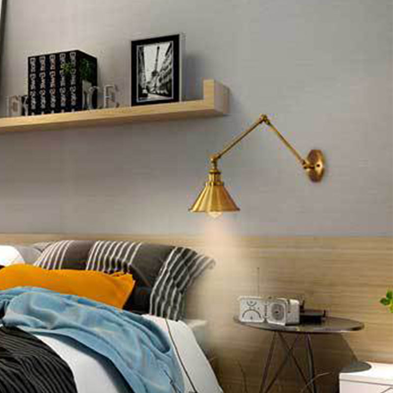 Gold Finish Verstellbares Armwand Licht einfach