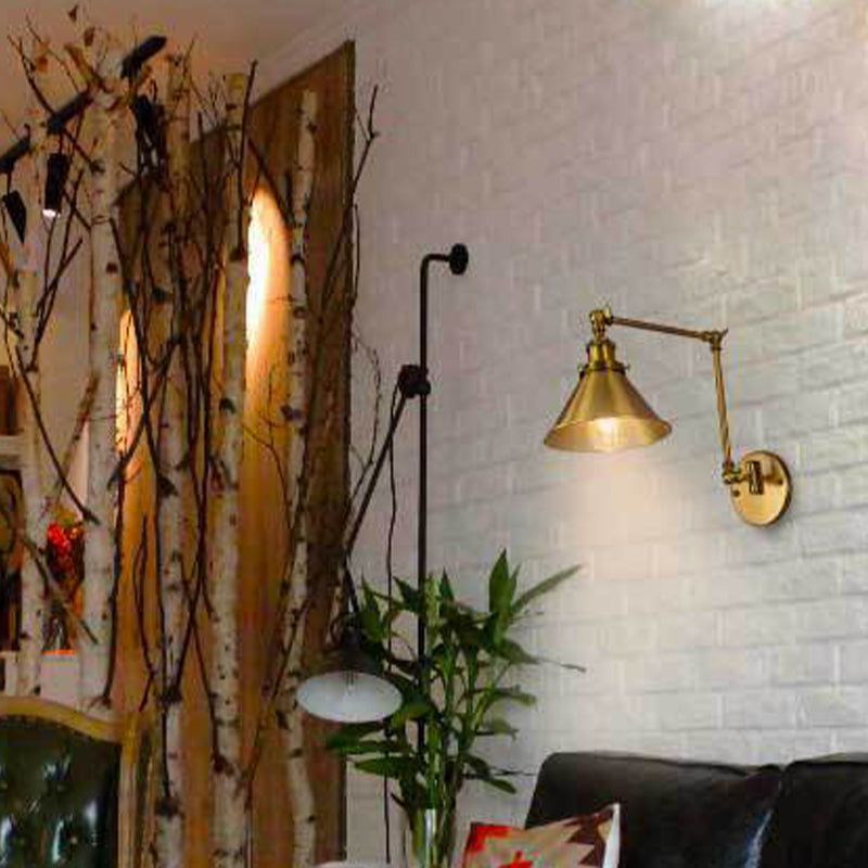 Gold Finish Verstellbares Armwand Licht einfach