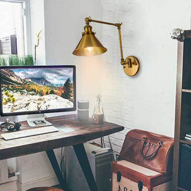 Gold Finish Verstellbares Armwand Licht einfach