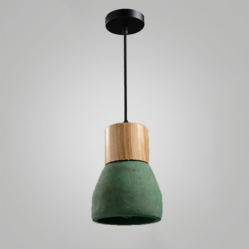 Modern Simple Style Cement One Head Pendant Lamp for Living Room Bedroom
