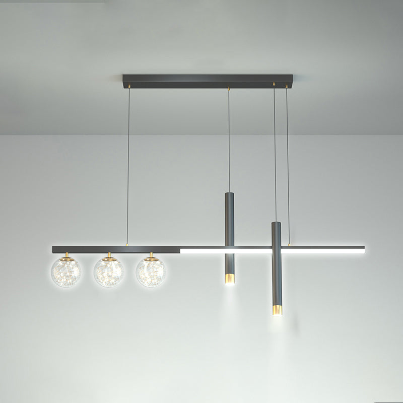 6 Heads LED Island Lighting Contemporary Ceiling Pendant Light for Dining Room