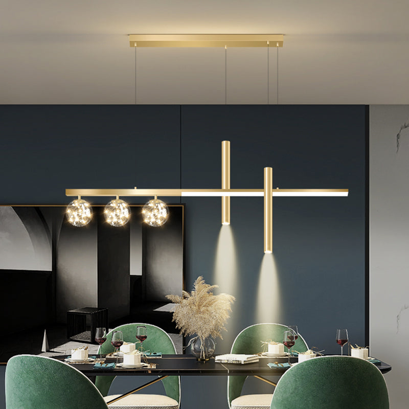 6 Heads LED Island Lighting Contemporary Ceiling Pendant Light for Dining Room