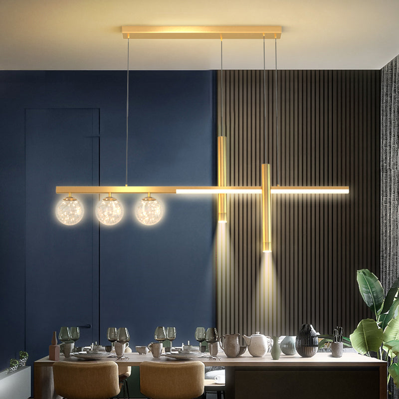 6 Heads LED Island Lighting Contemporary Ceiling Pendant Light for Dining Room