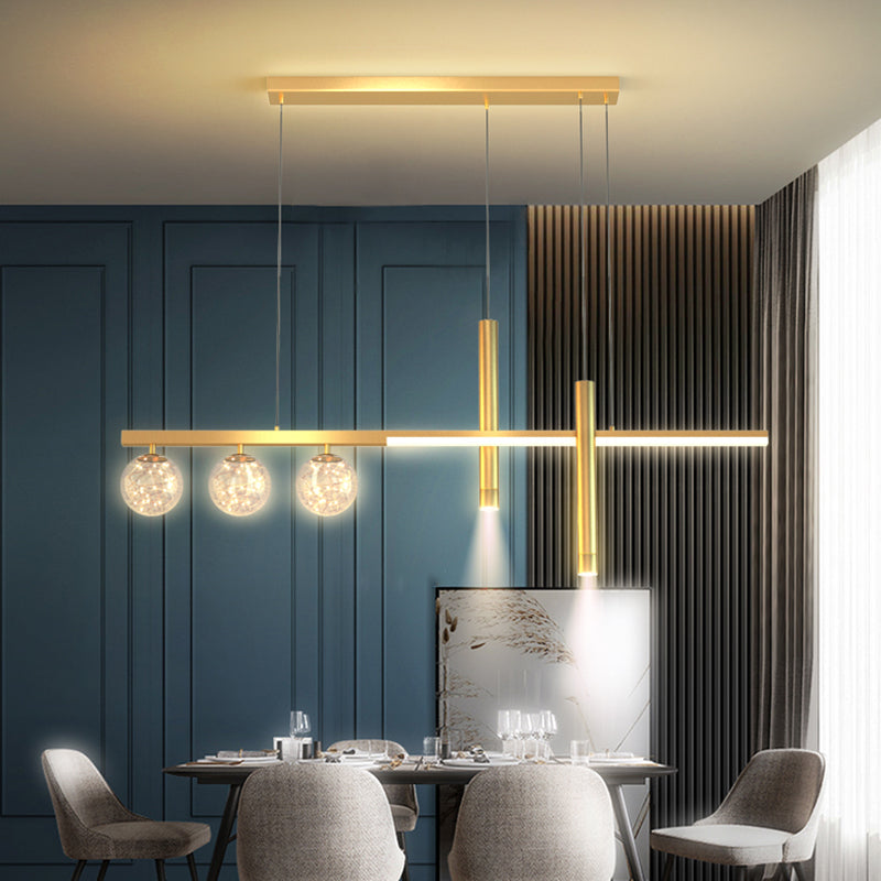 6 Heads LED Island Lighting Contemporary Ceiling Pendant Light for Dining Room