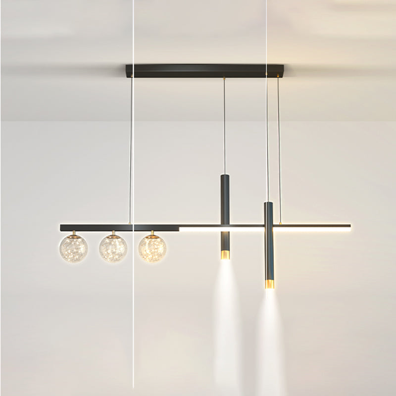 6 Heads LED Island Lighting Contemporary Ceiling Pendant Light for Dining Room