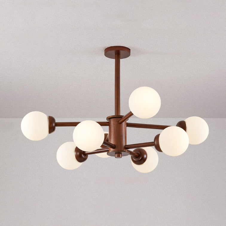 Hölzerne Kronleuchterdecke hängende Leuchte mit einstellbarem Federdraht