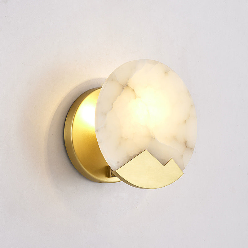 Fidutri di illuminazione da parete in pietra d'oro Luce a parete contemporanea per letto per foyer