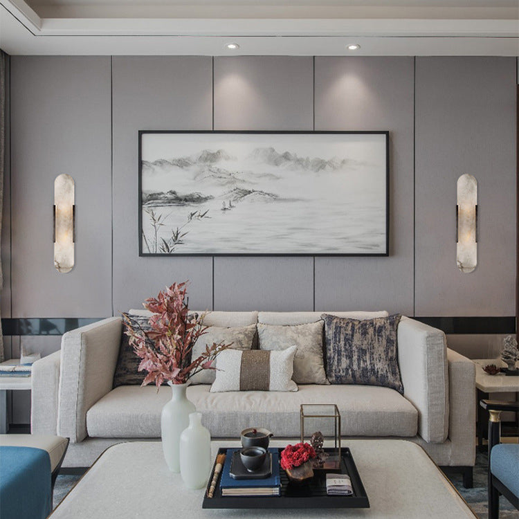 Iluminación contemporánea Minimalismo de pared de mármol para sala de estar del dormitorio del pasillo