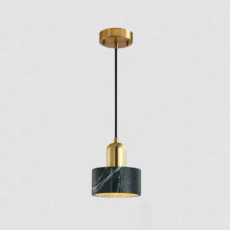 Contemporary Simple One-blub Marble Pendant Light for Bedroom Dinning Room