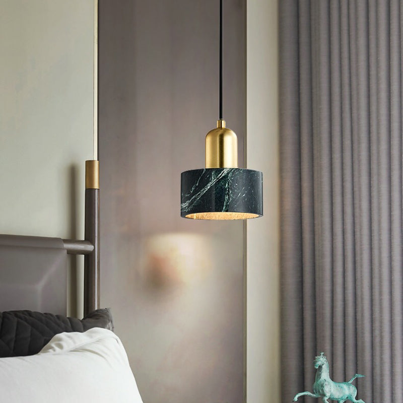 Contemporary Simple One-blub Marble Pendant Light for Bedroom Dinning Room