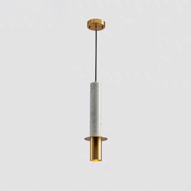 Contemporary Simple One-blub Marble Pendant Light for Bedroom Dinning Room