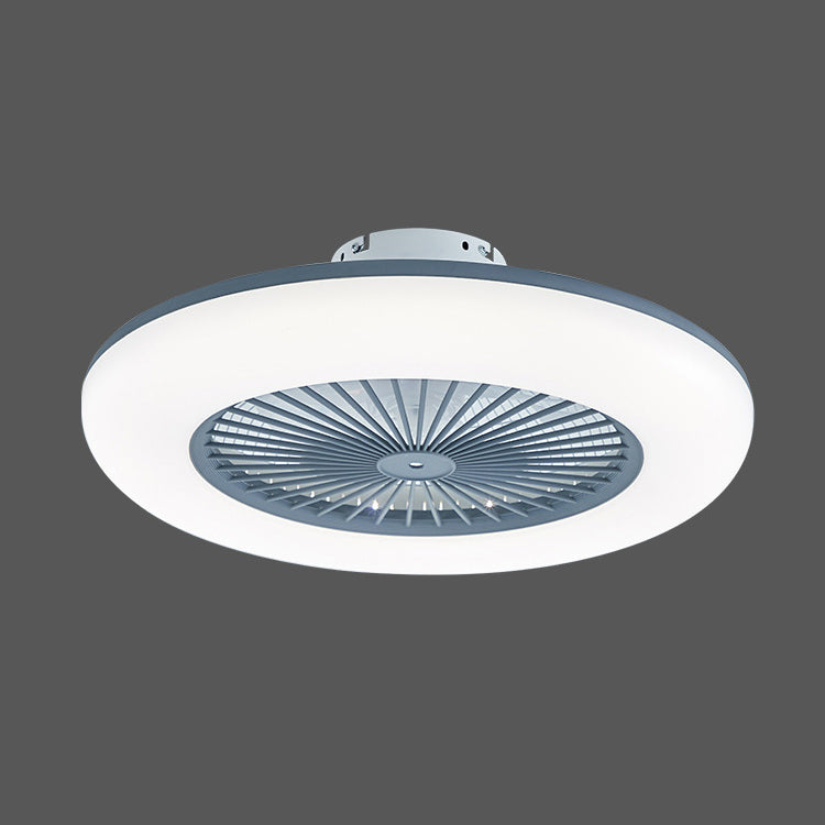 Kreisförmige Wohnheimzimmer LED Deckenlüfter Beleuchtung Metallmakaron unsichtbarer Blüterhalterung