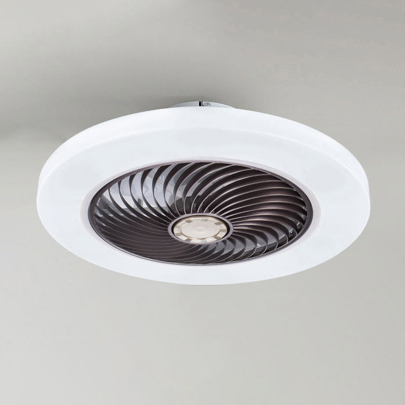 Gerade geschnittene runde Lüfterlampe Einfachheit Acryl-Esszimmer LED Semi Flush Light